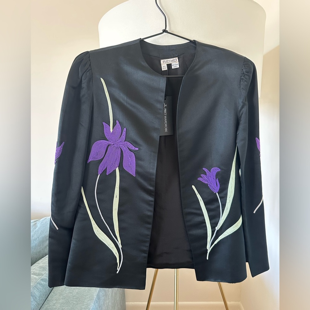100% Silk Embroidered Jacket